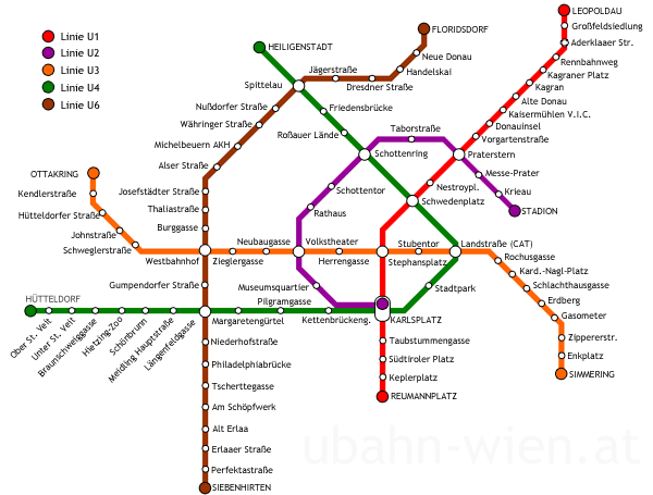 U-Bahn-Netz Wien
